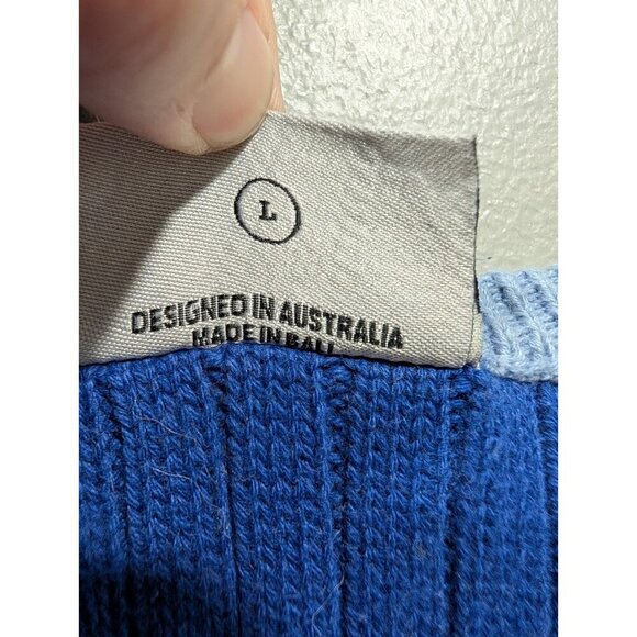 Rue Stiic Free People Women Rosie Knit Romper Blue Button Sleeveless Casual Sz L - Picture 9 of 16